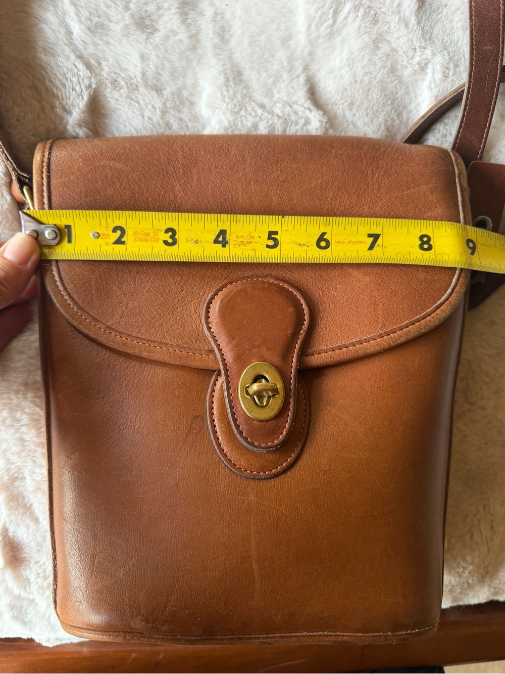 Vintage, Coach Leather Crossbody Bag - Picture 9 of 11